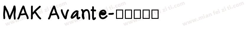 MAK Avante字体转换